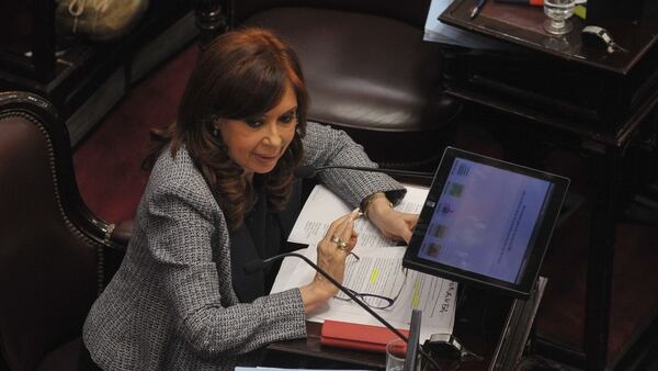 Cristina Kirchner en el Senado (Patricio Murphy)