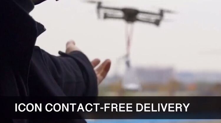 El cliente establece online dónde quiere recibir las llaves, y el drone las entrega.