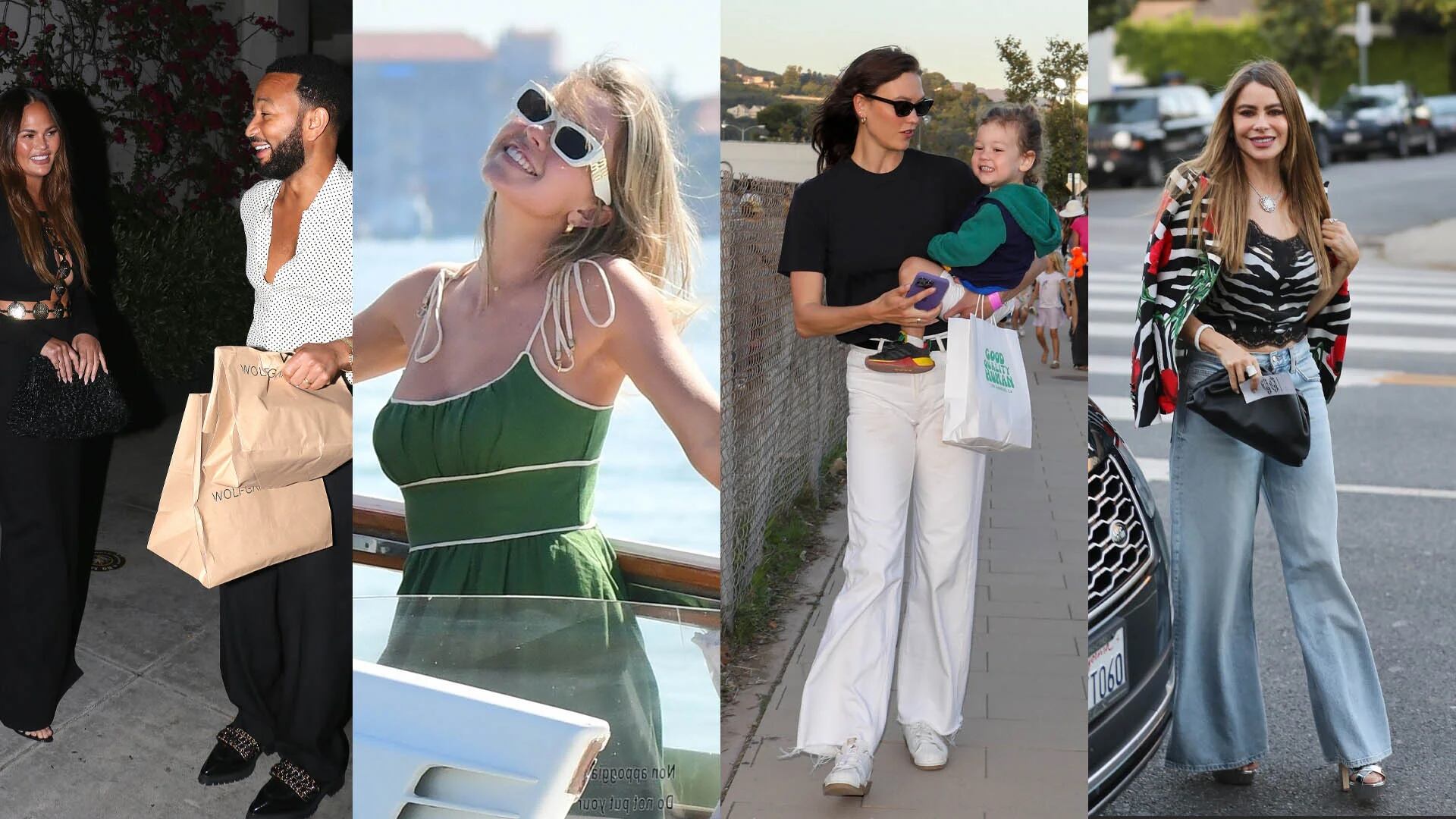 La noche romántica de Chrissy Teigen y John Legend en Beverly Hills, el paseo de Sydney Sweeney en Venecia: celebrities en un click