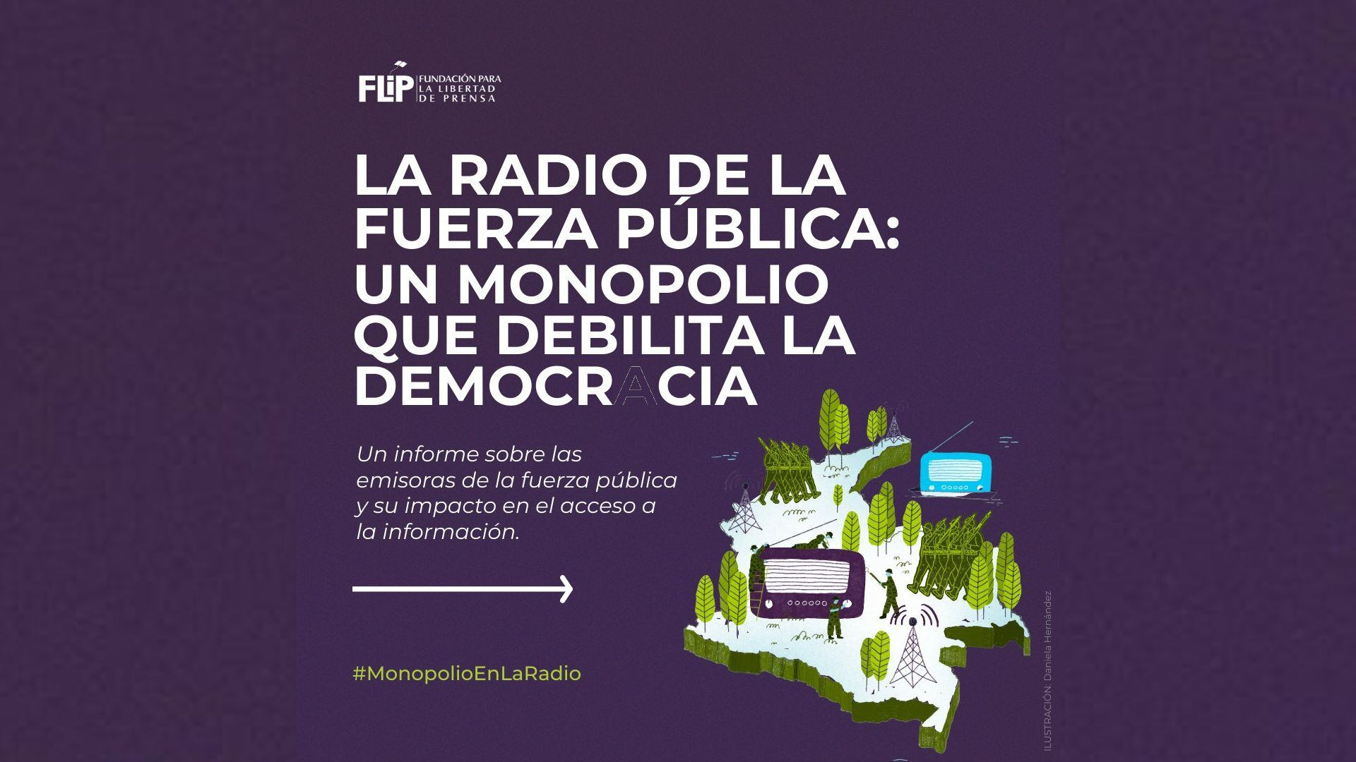 La FLIP, de cara a la transición política y al final del conflicto, Colombia debe abrir el debate sobre la pertinencia y utilidad de las emisoras de la fuerza pública. Imagen: @FLIP_org, Twitter.
