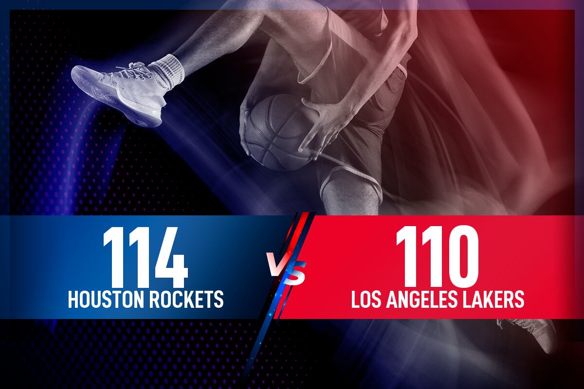 Houston Rockets - Los Angeles Lakers: Resultado, resumen y estadísticas en directo del partido de la NBA