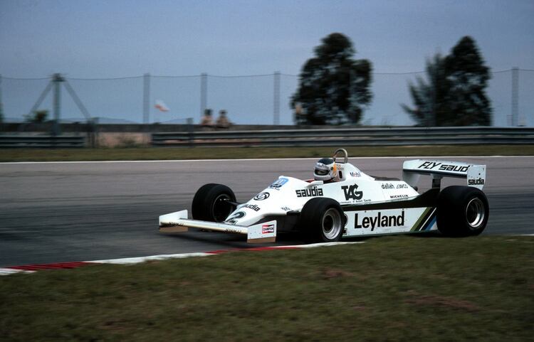 El argentino Carlos Lole Reutemann sobre el Williams que corrión en 1981.
