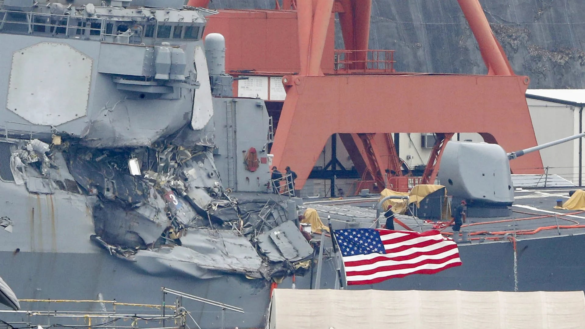 El destructor USS Fitzgerald. (Reuters)