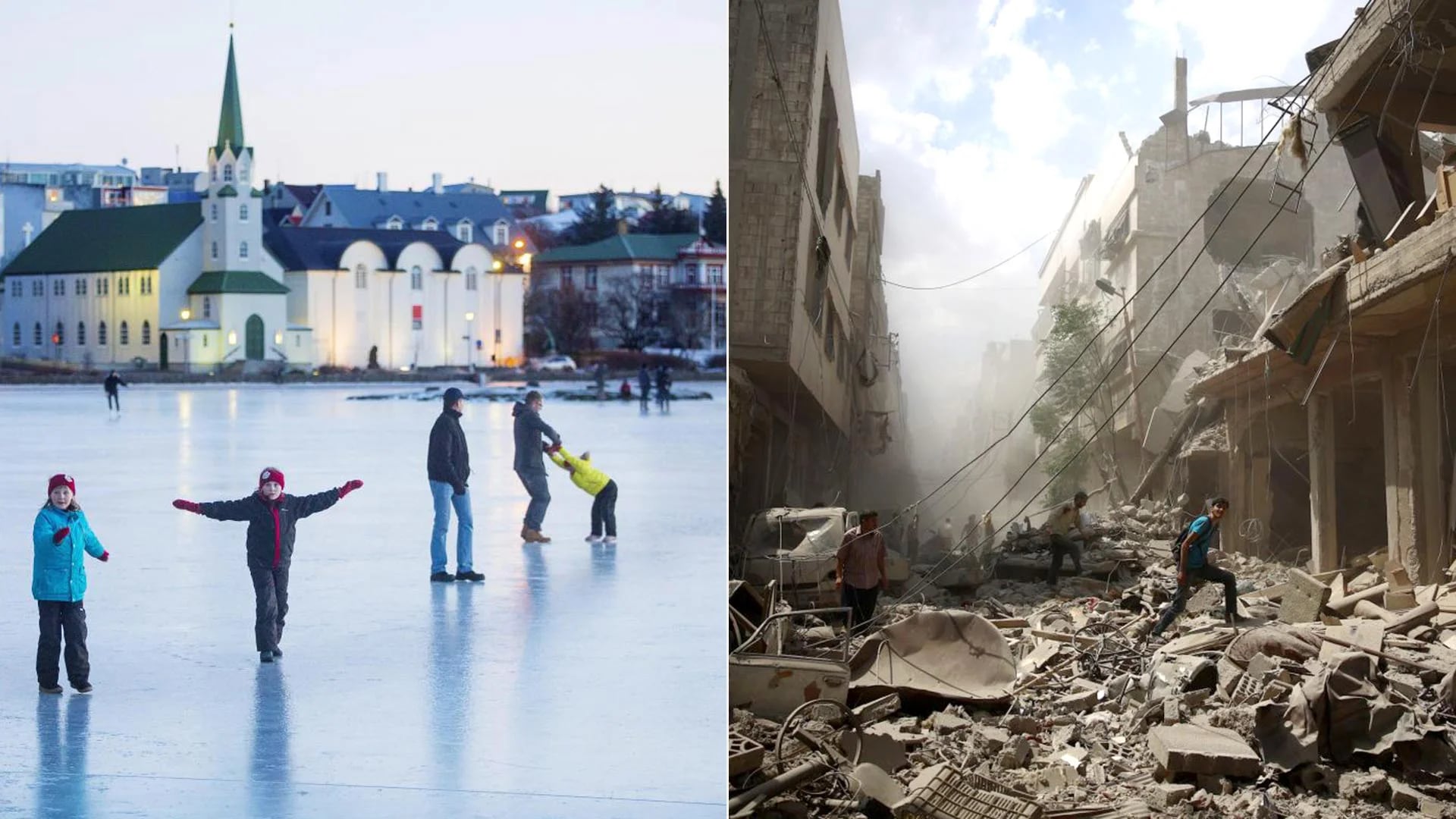 Islandia y Siria son los dos extremos ranking mundial