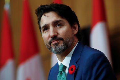 El premier canadiense Justin Trudeau fue uno de los primeros mandatarios que saludó a Biden por su triunfo electoral (REUTERS/Patrick Doyle)