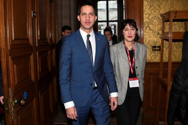 Juan Guaidó se encuentra de gira por Europa (Alberto Pezzali/Pool via REUTERS)