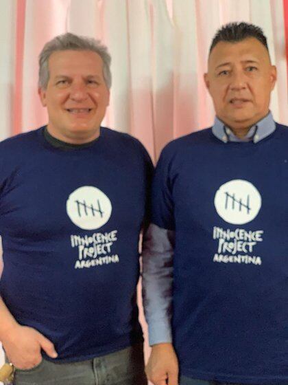 Jorge y su abogado, el ex diputado Manuel Garrido, presidente de la ONG Innocence Project. 