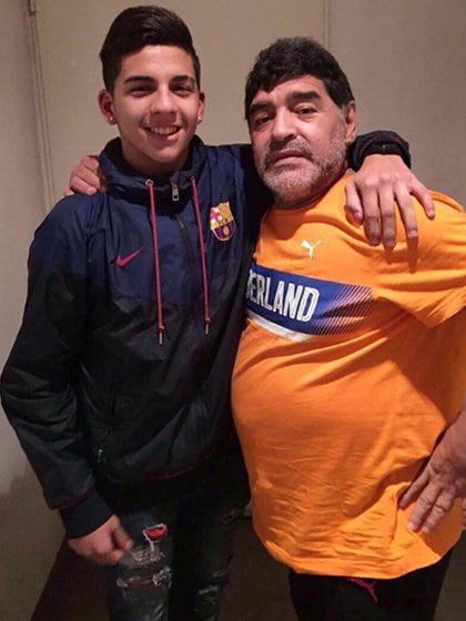 En su momento, Diego Armando Maradona consultó la situación de Hernán López Muñoz para llevarlo al Dínamo Brest de Bielorrusia (Crédito: Hernán López Muñoz)