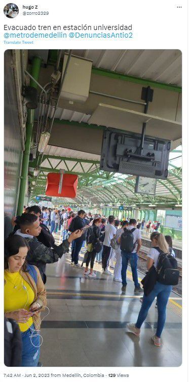 Quejas por demoras en los servicios del Metro de Medellín