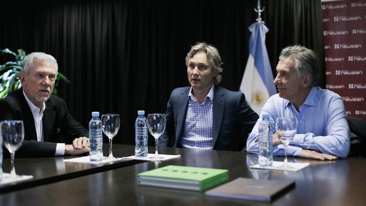 El ex presidente Mauricio Macri junto al ex secretario general de la Presidencia, Fernando De Andreis