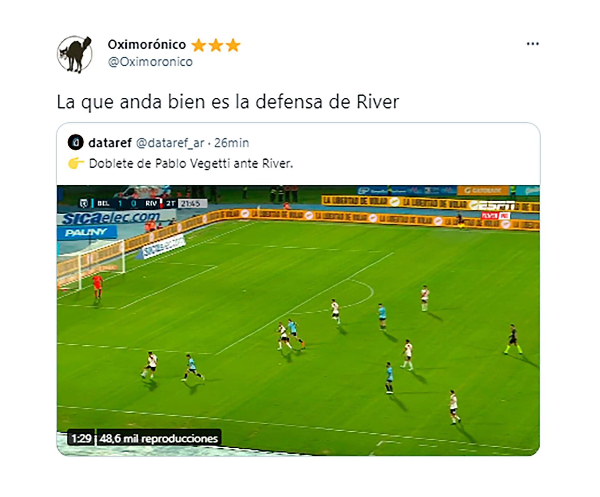 Los memes del encuentro entre Belgrano y River Plate por la Liga Profesional
