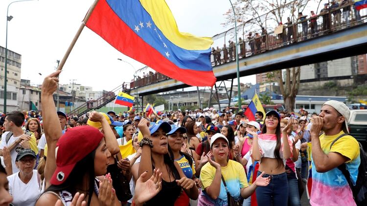 Manifestación contra el régimen de Maduro en Venezuela (REUTERS/Manaure Quintero)