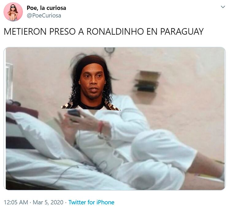 Los memes sobre la detención de Ronaldinho en Paraguay