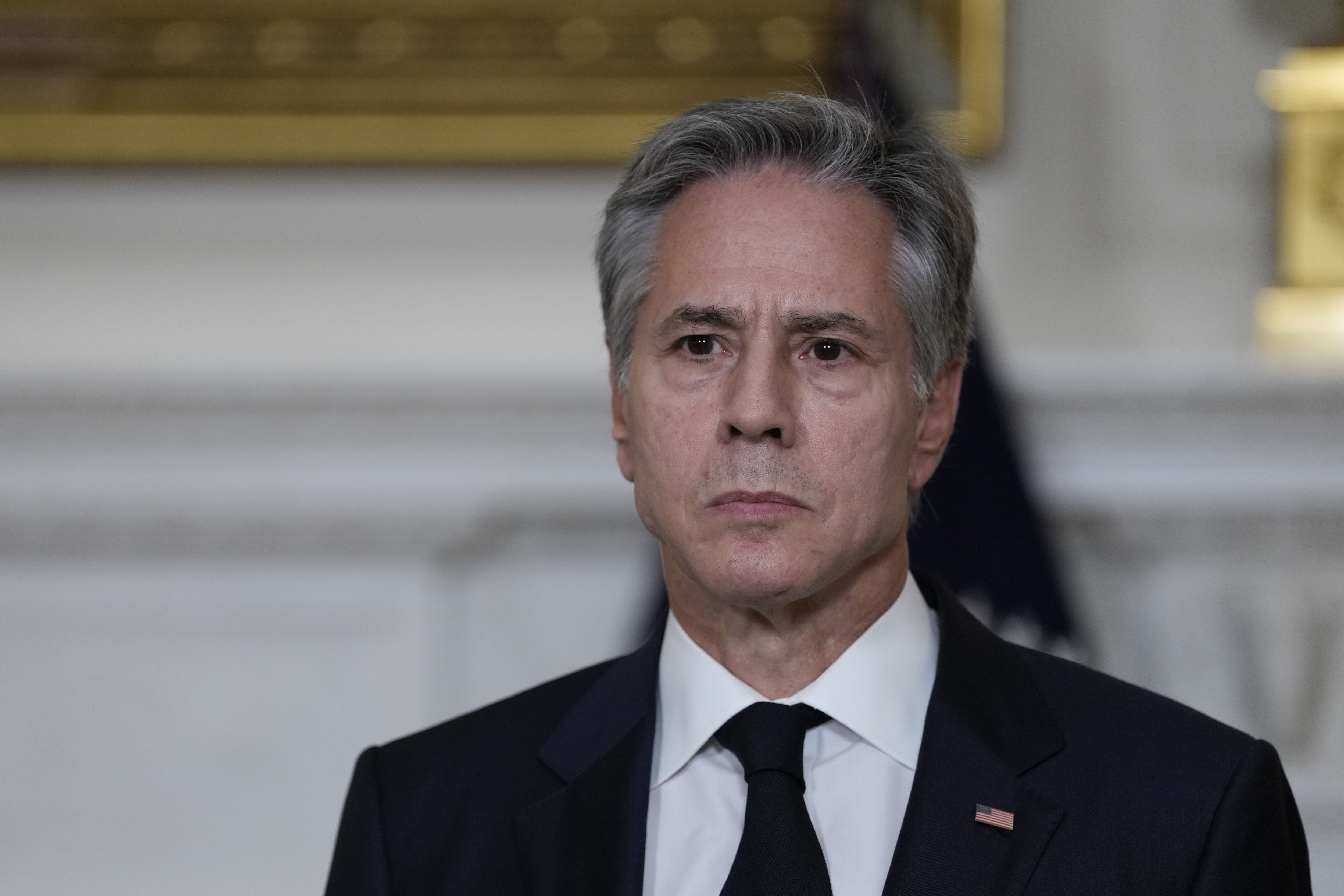 Antony Blinken, advirtió este sábado al primer ministro libanés, Nayib Mikati, que la entrada de su país en la guerra tendría “consecuencias” para el pueblo libanés. (Europa Press/Contacto/Chris Kleponis)