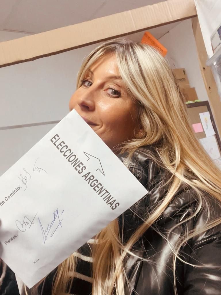 Soledad Solaro ejerció su derecho a votar (Foto: Teleshow)