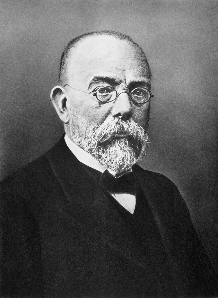 Robert Koch descubrió el bacilo de la tuberculosis y el del cólera. A partir de ese momento la ciencia conoció los gérmenes y las bacterias. Y la necesidad de imponer normas de higiene se convirtió en una ley (Granger/Shutterstock) 