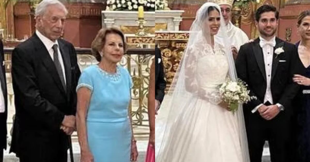 Mario Vargas Llosa at the wedding of his granddaughter: it was the ceremony