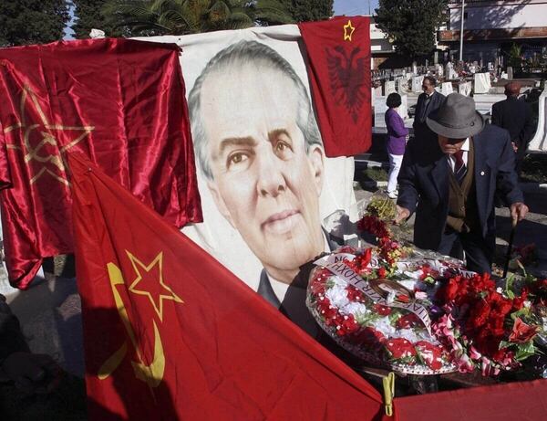 El lugar donde estaba enterrado Hoxha antes de la caída del comunismo