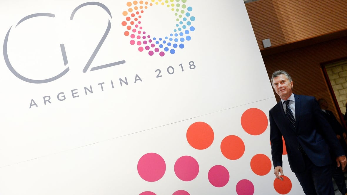 Mauricio Macri en el G20 cierra la primera reunión de ministros de Finanzas