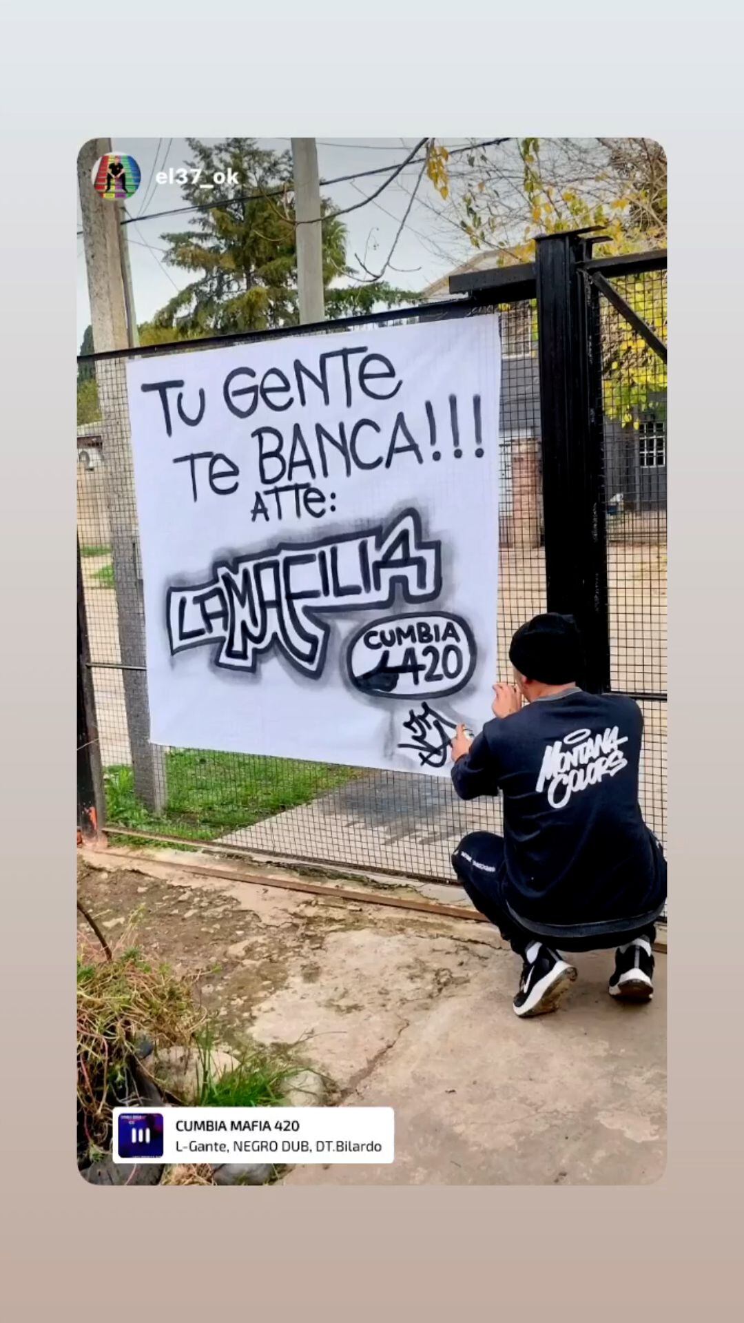 Tamara Báez le demostró su respaldo a L-Gante (Instagram)