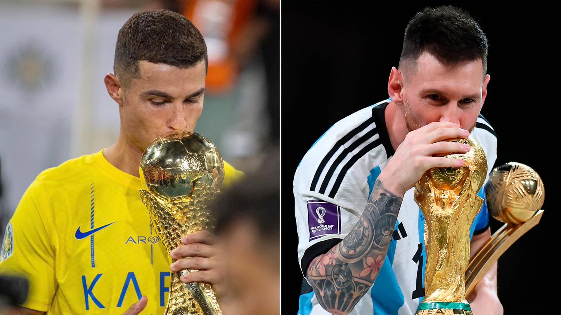 Estallaron los memes por el trofeo que ganó Cristiano Ronaldo con Al-Nassr y su parecido a la copa del mundo