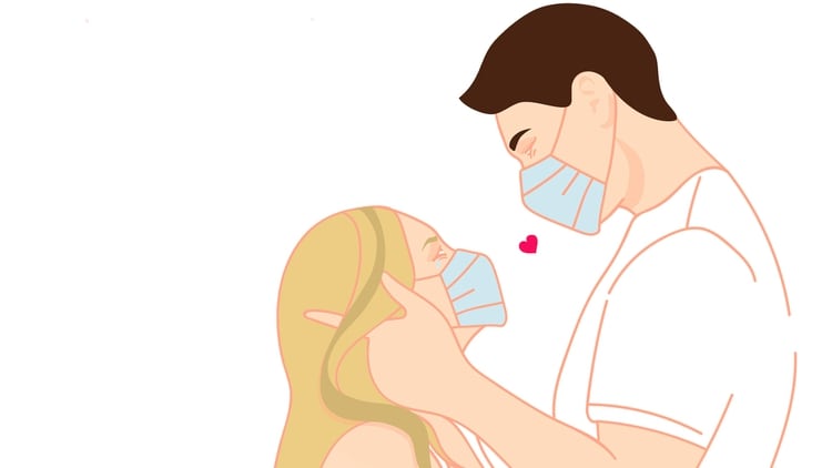 El coronavirus no es una enfermedad de transmisión sexual. Pero se transmite por la boca, nariz y mano. Por eso la cuarentena también afecta al sexo (Shutterstock)