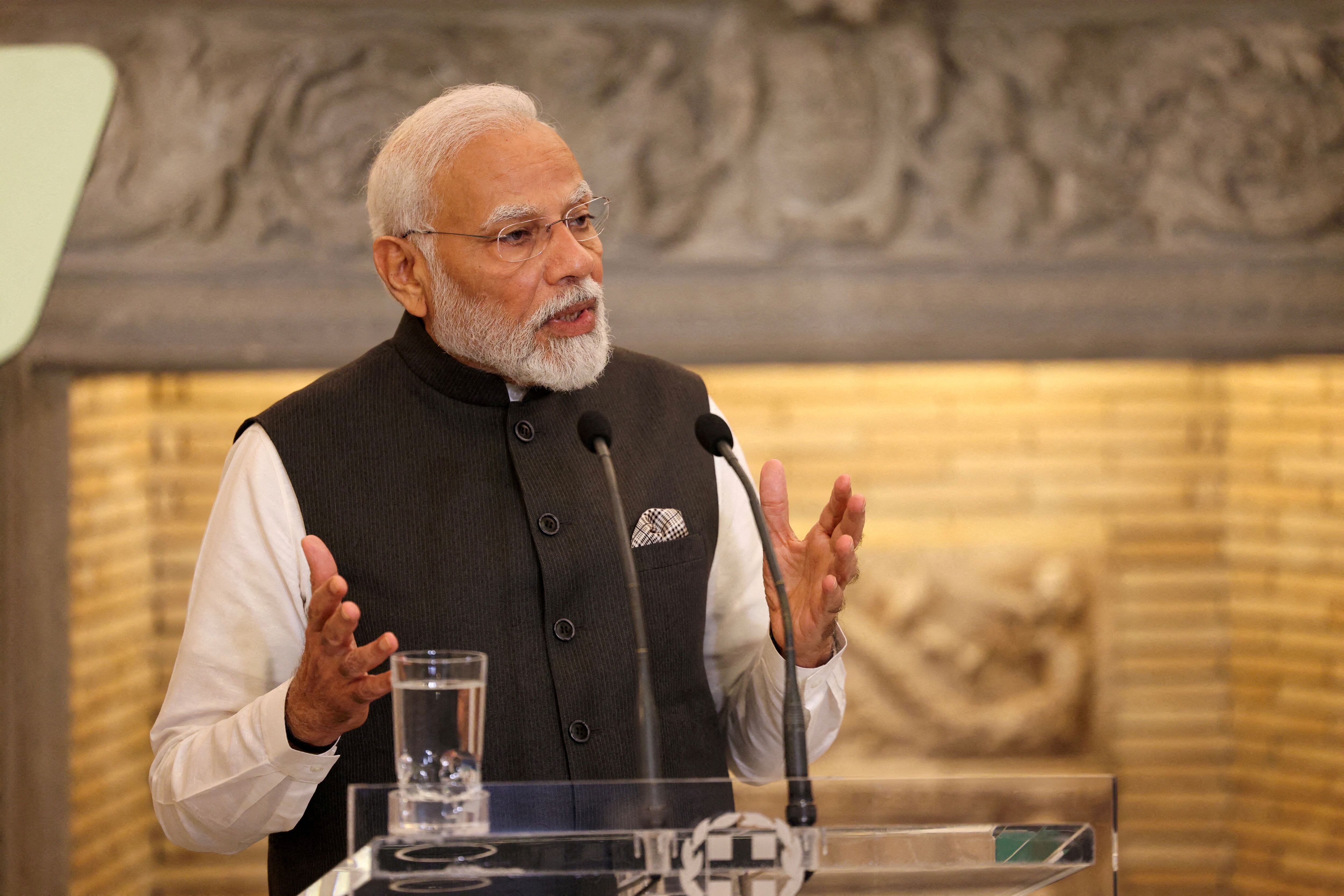 El primer ministro indio Narendra Modi (REUTERS/Stelios Misinas/archivo)