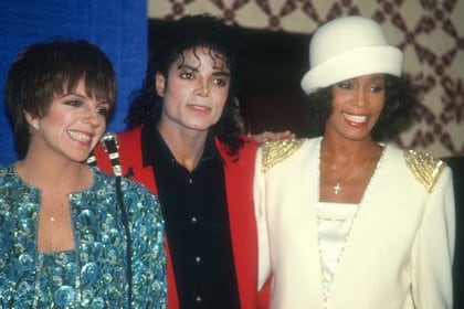Los artistas reconocían su talento. Con Liza Minelli y Whitney Houston en 1987 ( Photo by John Barrett/Photolink/Mediapunch/Shutterstock)