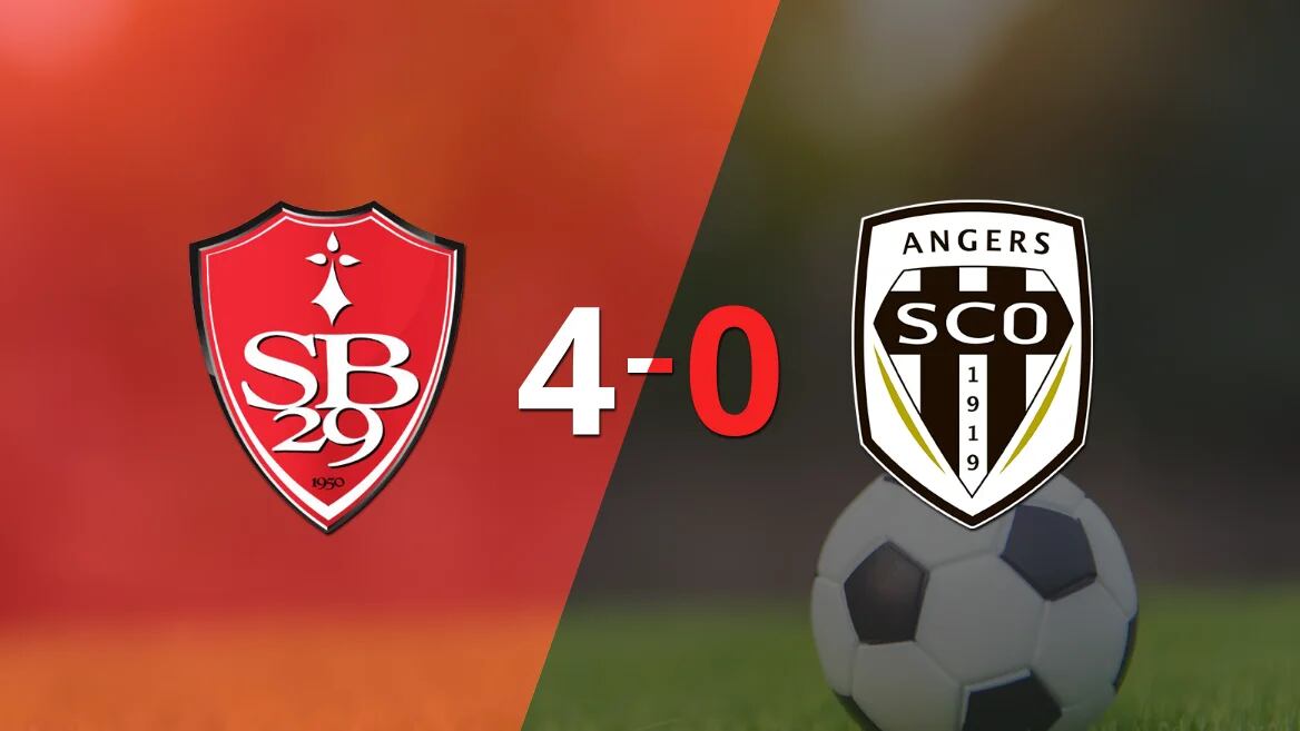 Stade Brestois golea 4-0 como local a Angers