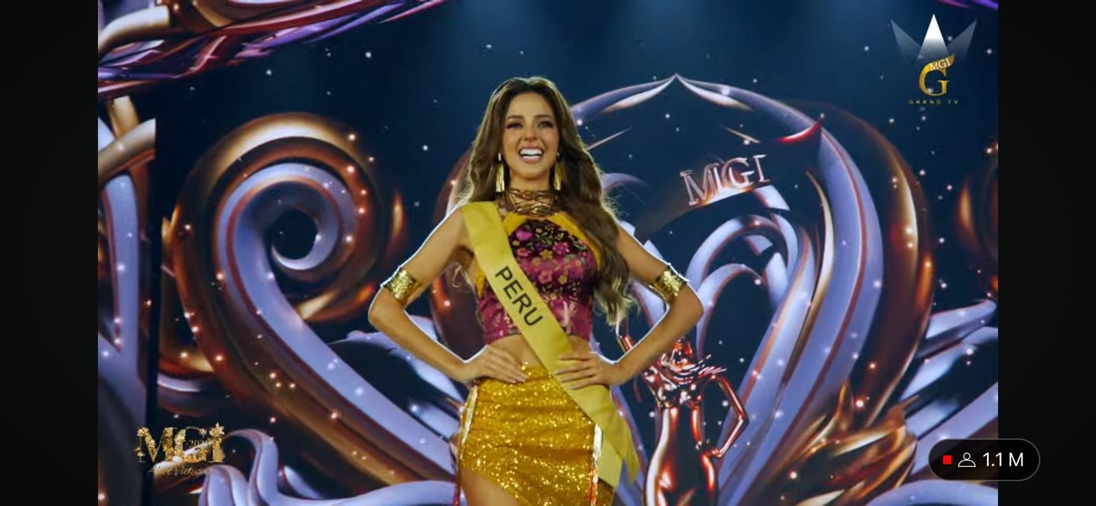 Luciana Fuster clasificó al top 20 en la final del Miss Grand International 2023.