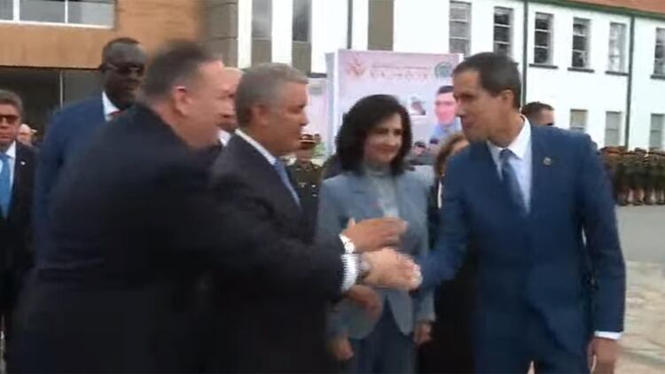 El primer encuentro entre Pompeo y Guaidó