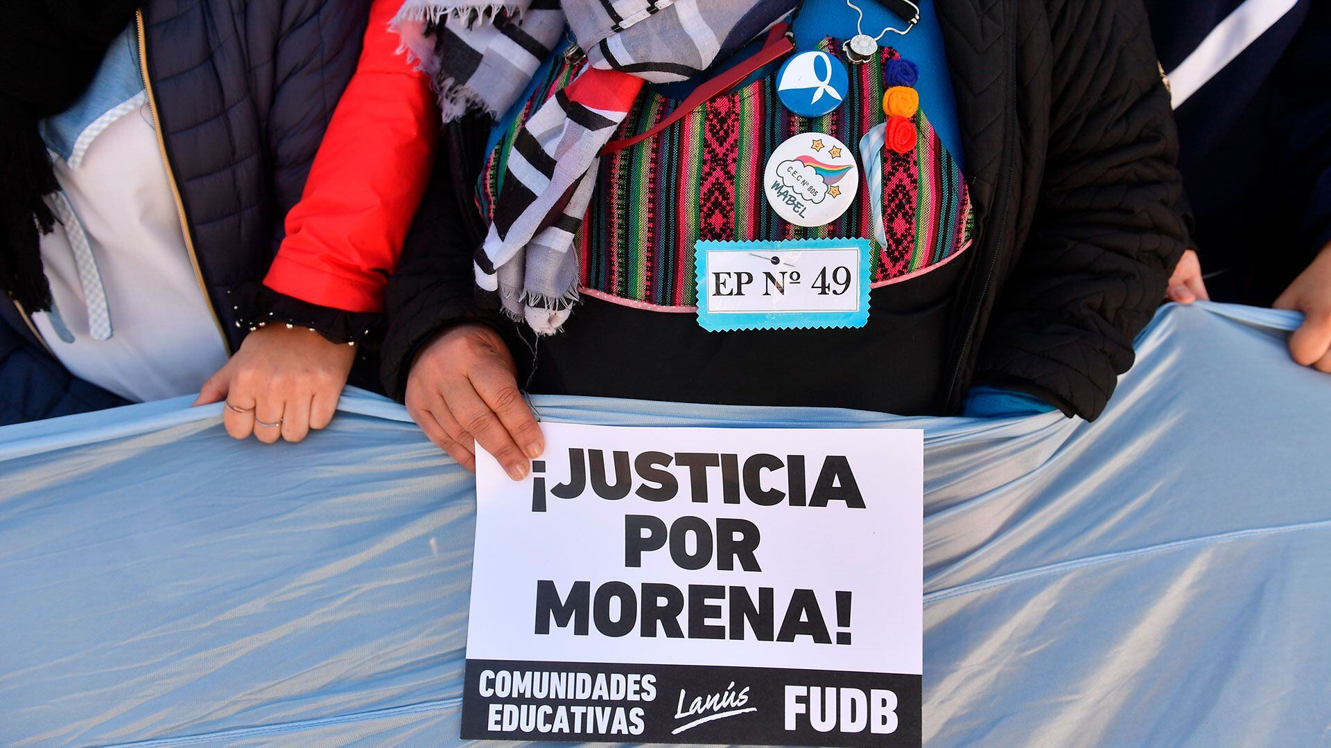 "Justicia por Morena", repetían los carteles. 