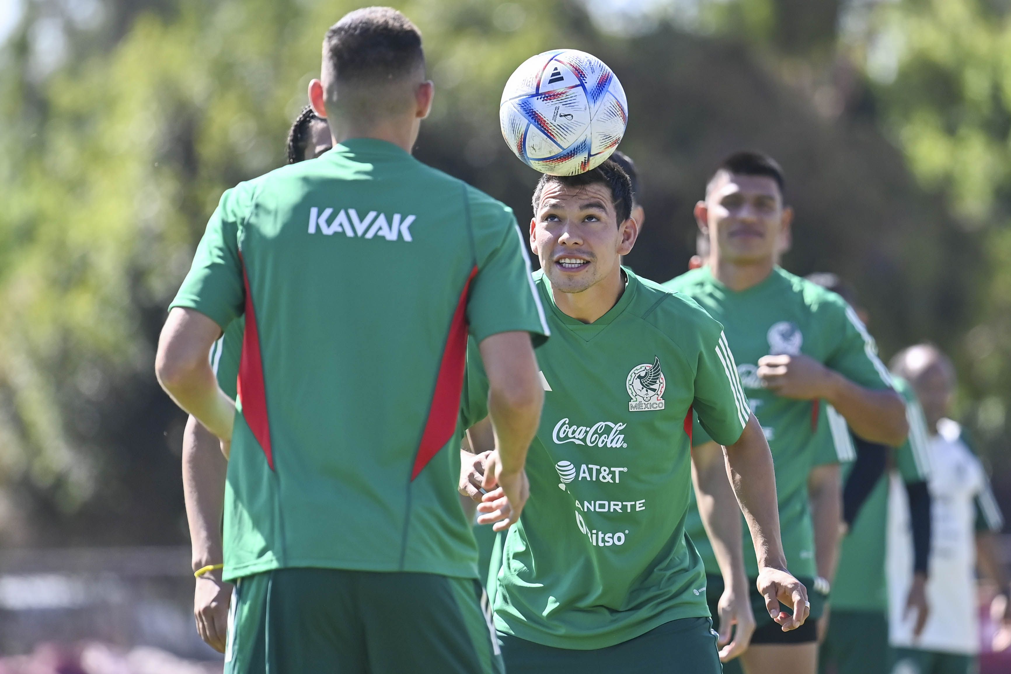 Entrenamiento de la Selección Mexicana previo a enfretar a Perú y Colmbia a dos meses del Mundial de Qatar 2022. Foto: @miseleccionmx