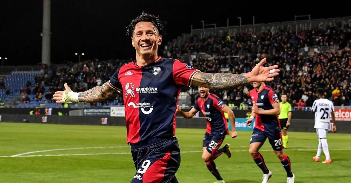 Cagliari and the dedication to Gianluca Lapadula after a double against Ascoli: “Passion, determination, our bomber”