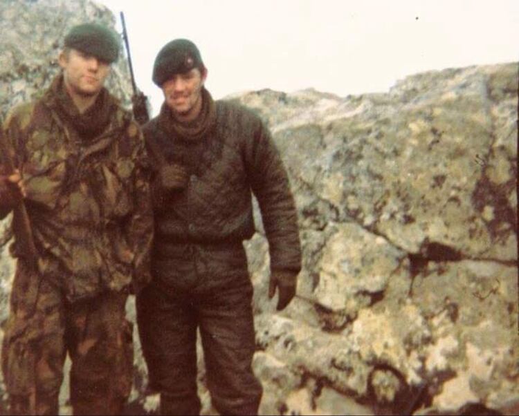 Andy Damstag, tenía 18 años y pertenecía al 42 Commando de los Royal Marines