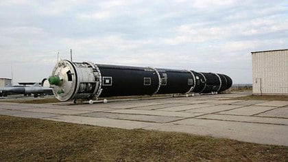 El misil balísitco intercontinental ruso Sarmat SS-18