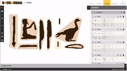 Fabricius, una nueva herramienta digital que, a través del aprendizaje automatizado, permite a las personas interpretar el antiguo lenguaje de Egipto y descubrirlo de forma interactiva.
