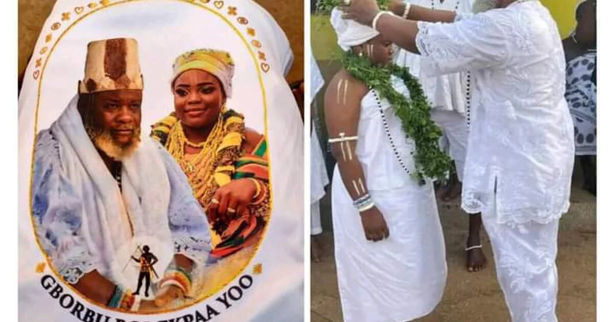 The marriage of a 63-year-old religious leader to his wife caused a stir in Ghana