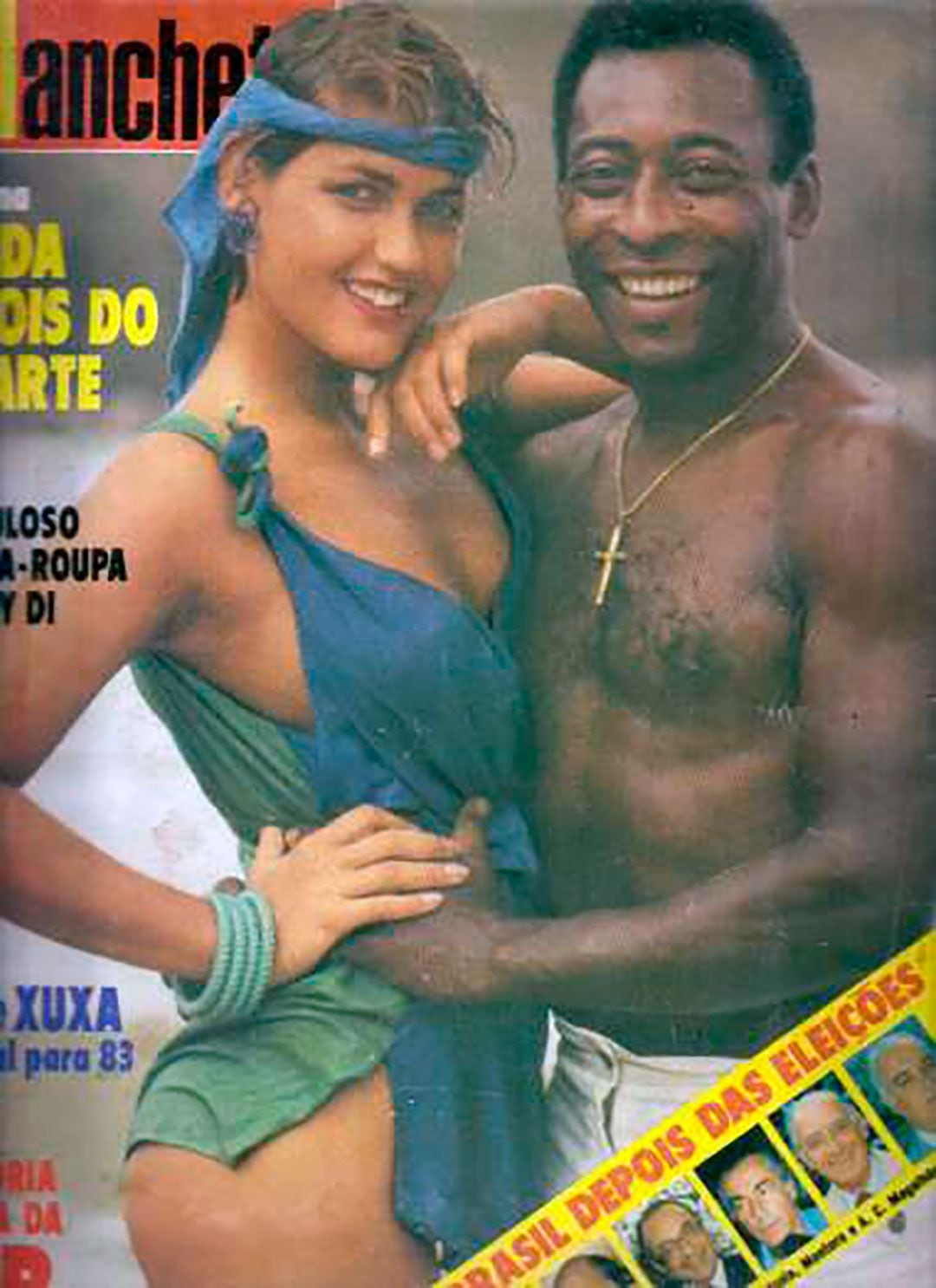 El noviazgo de Xuxa y Pelé, tapa de revistas