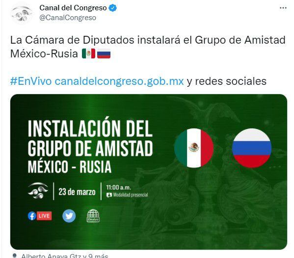 Abgeordnetenkammer Mexiko Russland