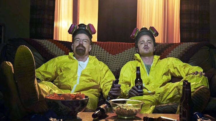 Walter White (Brian Cranston) y Jesse Pinkman (Aaron Paul) en “Breaking Bad”