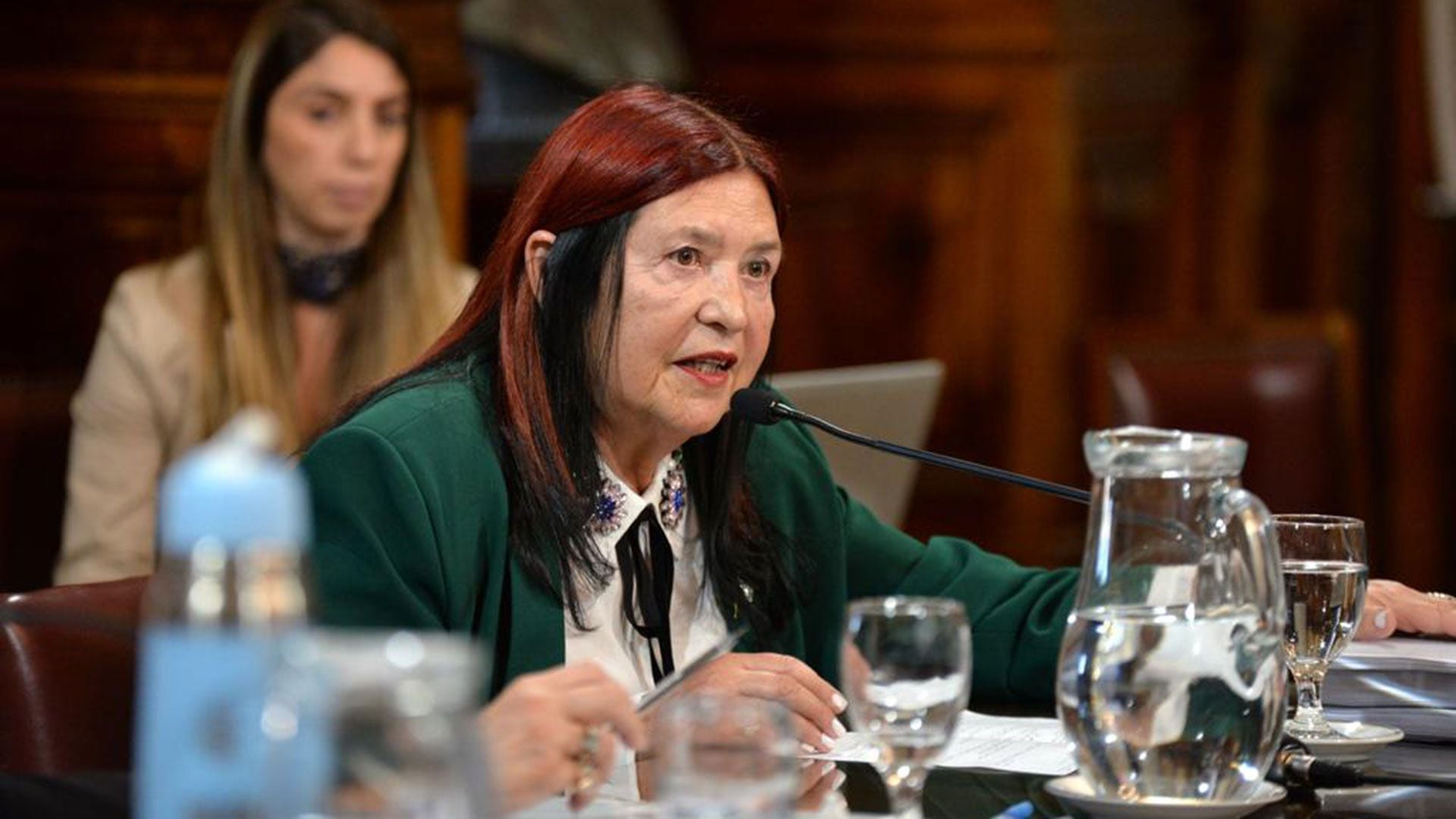 La jueza Ana María Figueroa, quien el 9 de agosto cumplió los 75 años, la edad límite que marca la Constitución para que pueda seguir como magistrada