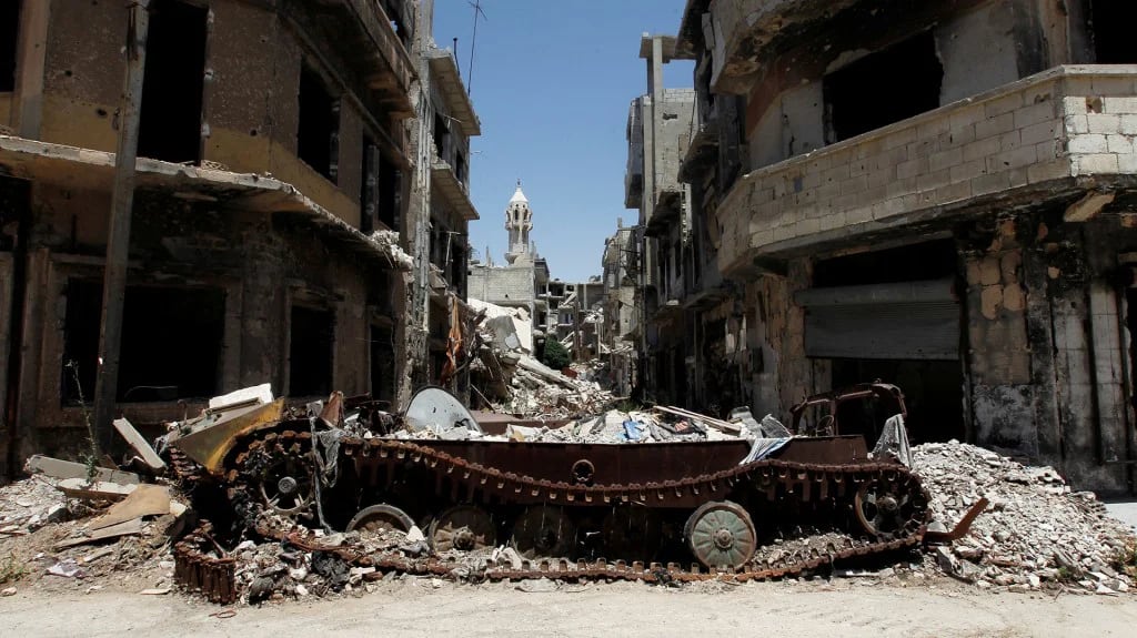 La ciudad de Homs destruida por la guerra civil (Reuters)