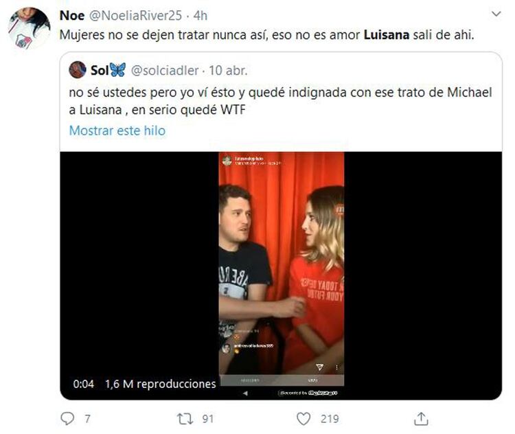 La indignación en las redes por las actitudes de Bublé con Lopilato (Fotos: Twitter)