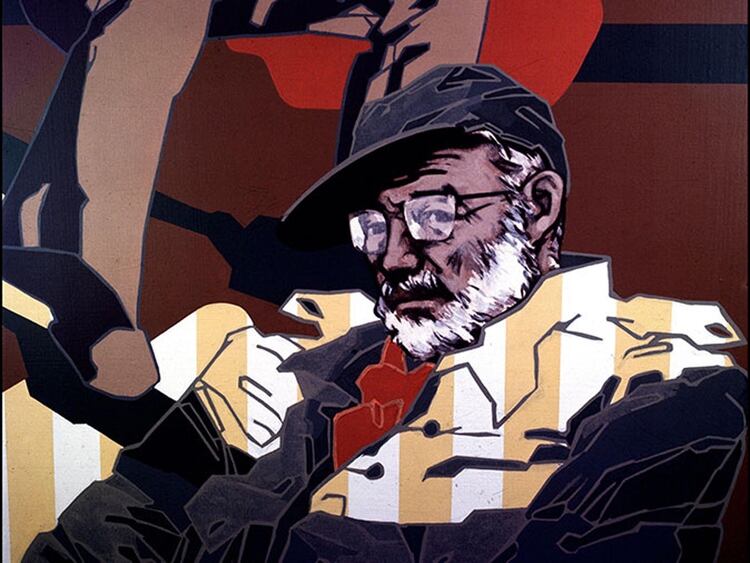 “Ernest Hemingway”, por el artista español Eugenio Chicano