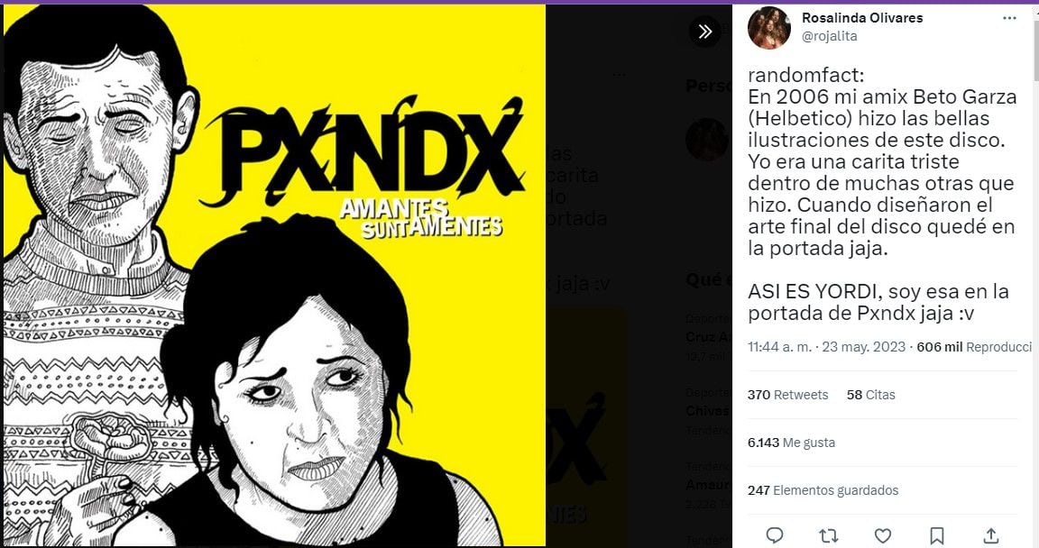 ¿Quién es la chica en la portada de PXNDX? Conoce todo sobre la mujer detrás de la imagen icónica (captura de pantalla)