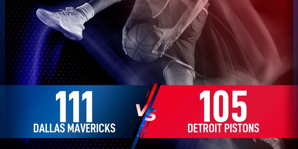 Triunfo de Dallas Mavericks ante Detroit Pistons por 111-105