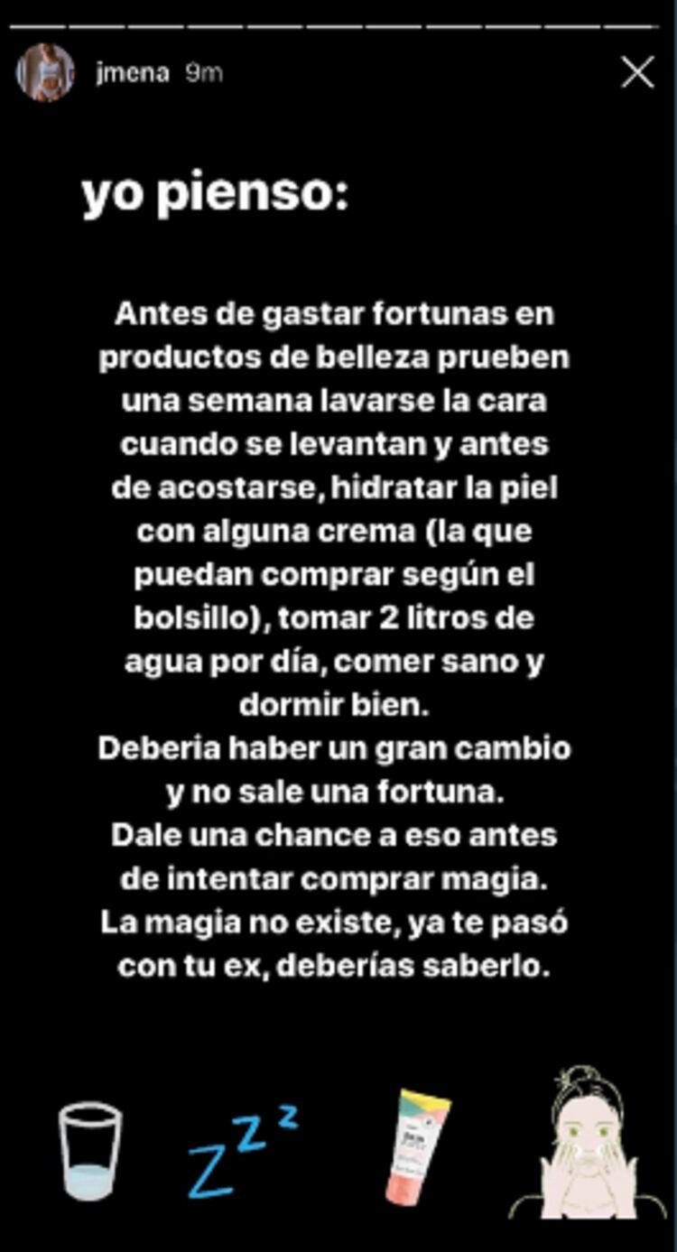 La opinión de Jimena Barón sobre los tratamientos de belleza