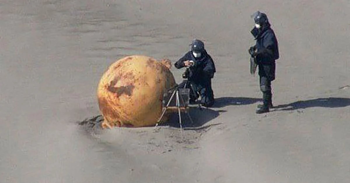 They revealed more details about the giant iron ball that appeared on a beach in Japan