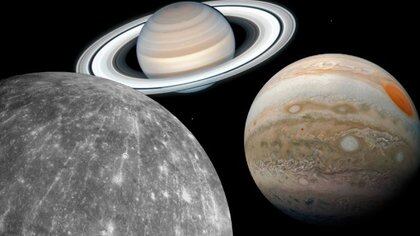 Júpiter, Saturno y Mercurio estarán muy cerca desde la óptica terrestre